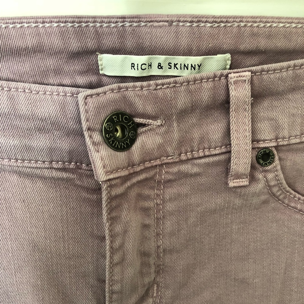 Rich & Skinny Jeans. Sz 29, Gray/Purple